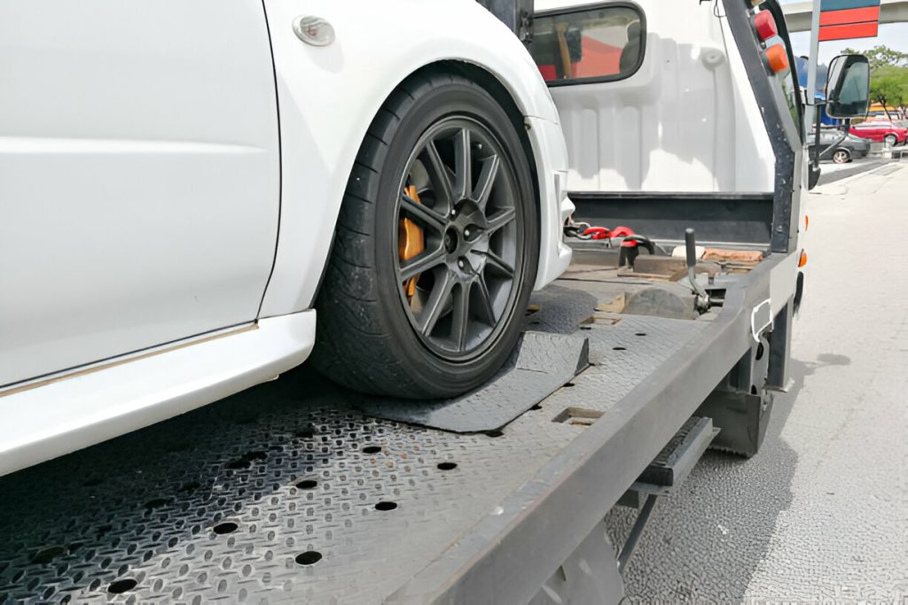 Vehicle towed after roadside breakdown