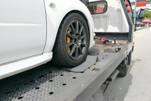 Vehicle towed after roadside breakdown