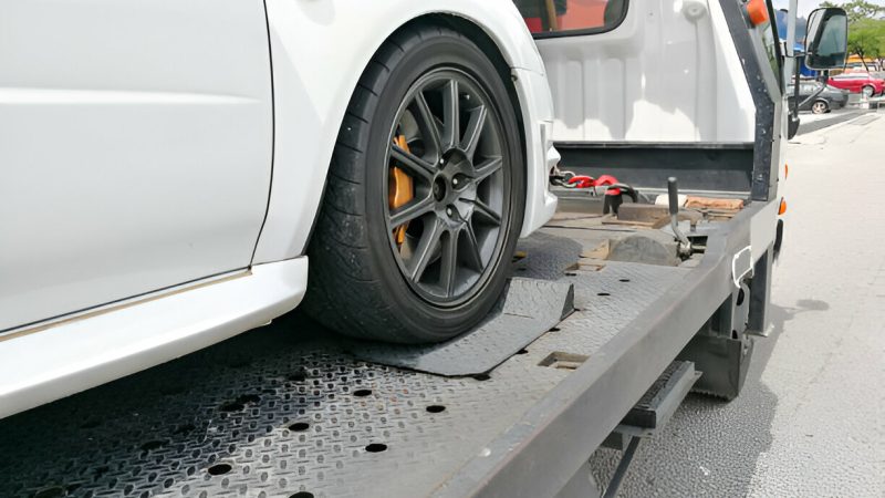 Vehicle towed after roadside breakdown